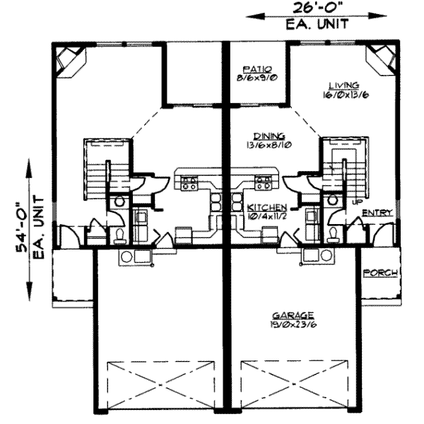Traditional Floor Plan - Main Floor Plan #303-445