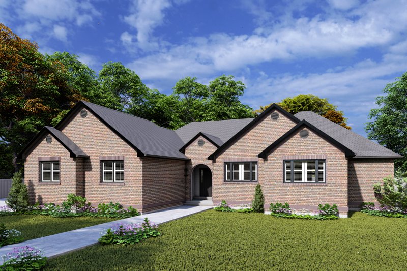 Dream House Plan - Exterior - Front Elevation 3 for Traditional House Plan #1060-272 - 3 bed, 2.5 bath