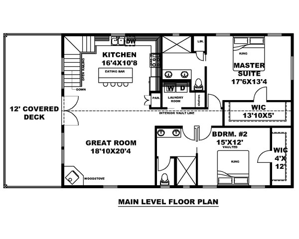 Farmhouse Floor Plan - Main Floor Plan #117-967