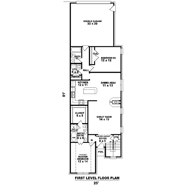 Traditional Floor Plan - Main Floor Plan #81-13637