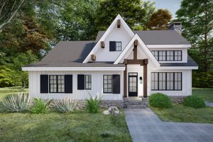 Architectural House Design - Cabin Exterior - Front Elevation Plan #1094-18
