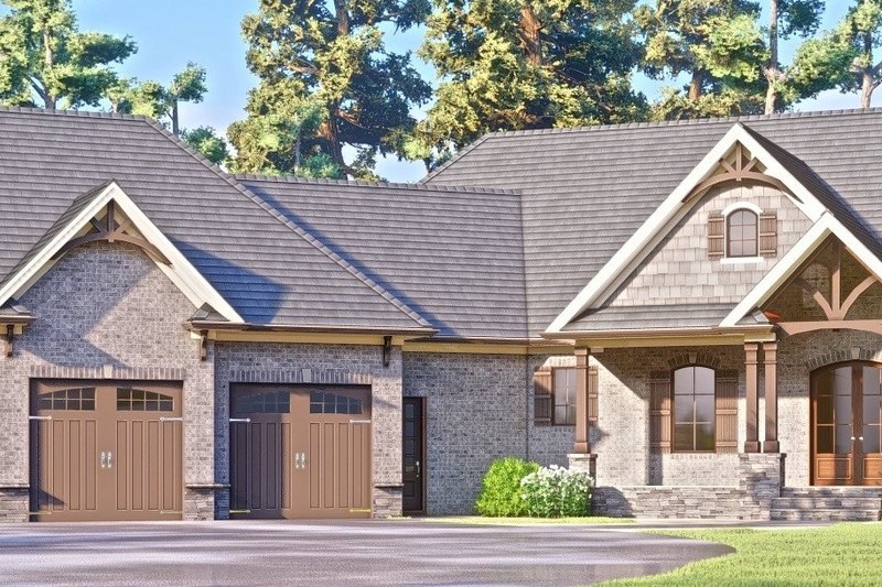 Architectural House Design - Exterior - Other Elevation 4 for Craftsman House Plan #437-124 - 3 bed, 3.5 bath