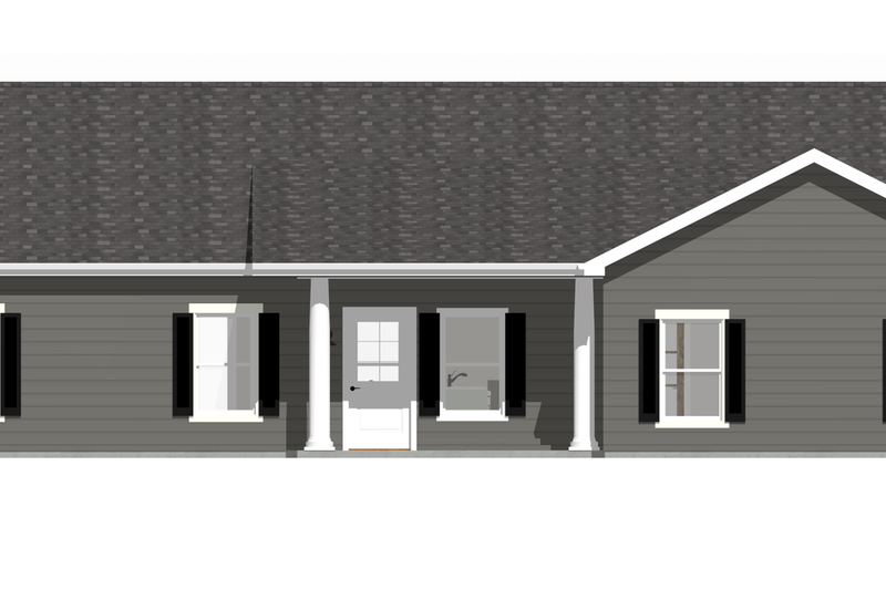 Architectural House Design - Photo 4 for Ranch House Plan #1109-34 - 3 bed, 2 bath