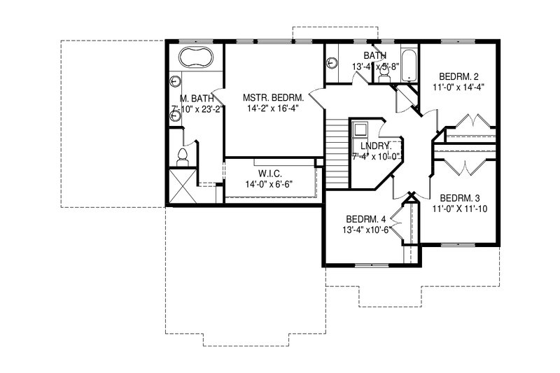 Dream House Plan - Floor Plan - Upper Floor for Traditional House Plan #920-100 - 6 bed, 3.5 bath