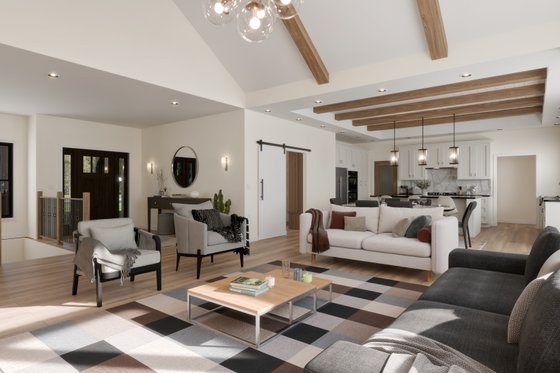 Interior - Family Room for Country House Plan #1089-52 - 3 bed, 2.5 bath