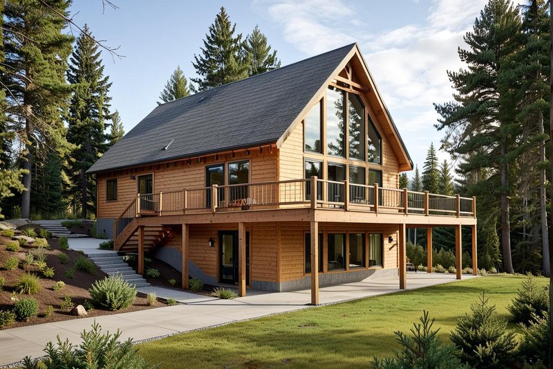 Home Plan - Modern Exterior - Front Elevation Plan #117-267