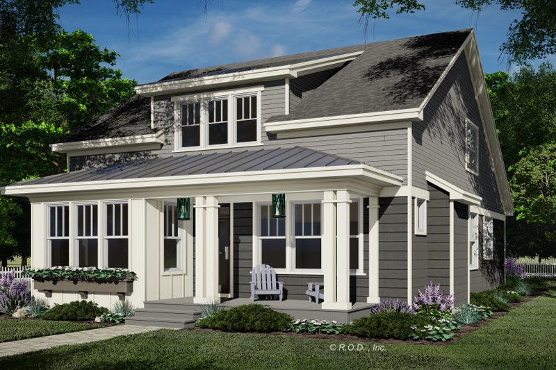 House Plan Design - Exterior - Front Elevation 3 for Traditional House Plan #51-1252 - 3 bed, 3.5 bath