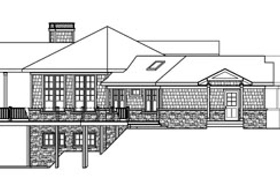 Exterior - Other Elevation for Ranch House Plan #124-728 - 3 bed, 3.5 bath
