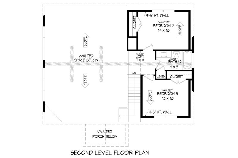 House Blueprint - Floor Plan - Upper Floor for Traditional House Plan #932-478 - 3 bed, 2.5 bath