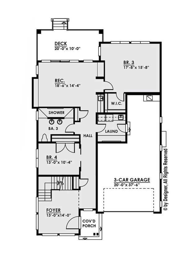 Dream House Plan - Modern Floor Plan - Main Floor Plan #1066-10