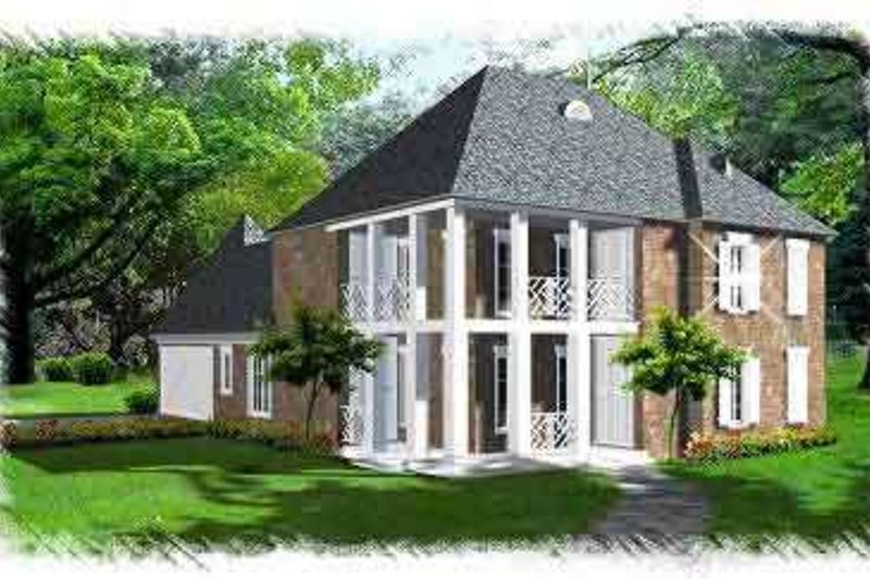 House Plan Design - Southern Exterior - Front Elevation Plan #15-288
