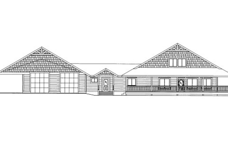 Bungalow Style House Plan - 4 Beds 2.5 Baths 3075 Sq/Ft Plan #117-739