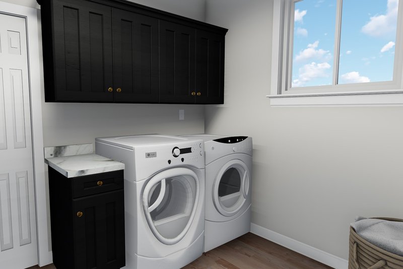 Dream House Plan - Interior - Laundry for Ranch House Plan #1060-40 - 2 bed, 2 bath