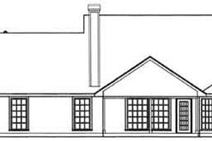 Exterior - Rear Elevation for Country House Plan #42-307 - 4 bed, 2 bath