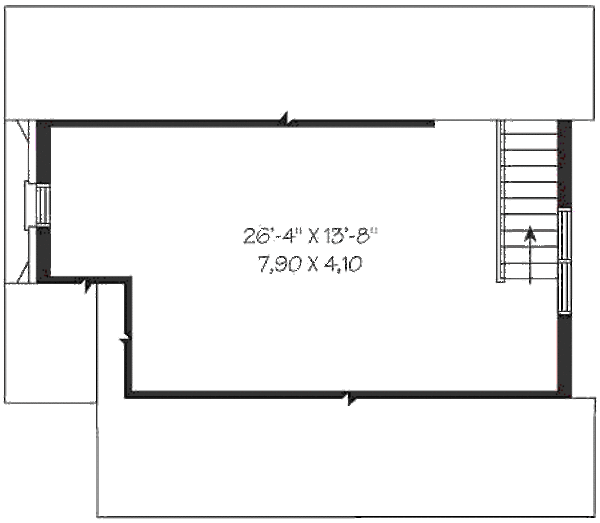 Traditional Floor Plan - Upper Floor Plan #23-437