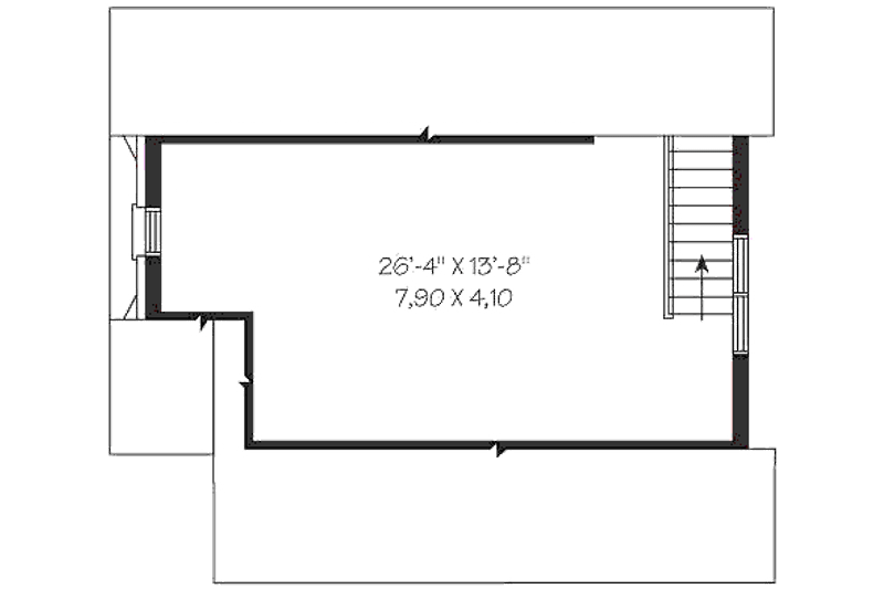 Home Plan - Floor Plan - Upper Floor for Traditional House Plan #23-437, 0 bath