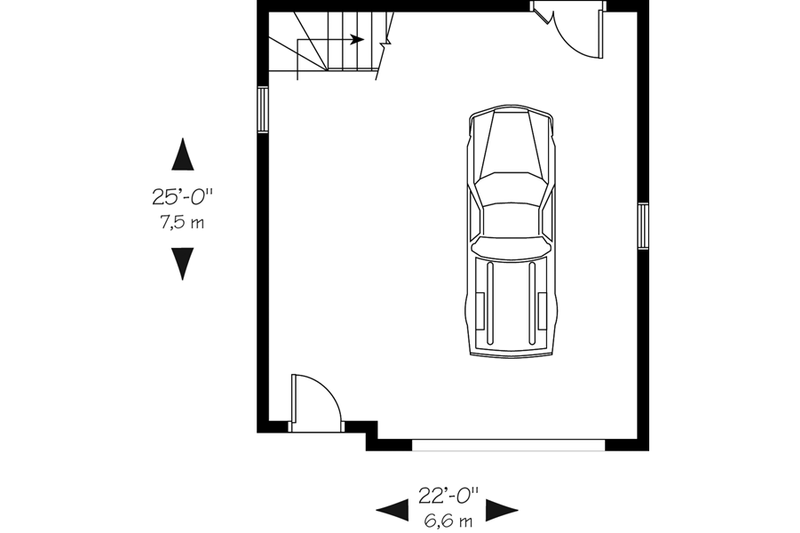 House Blueprint - Floor Plan - Main Floor for Traditional House Plan #23-432, 0 bath