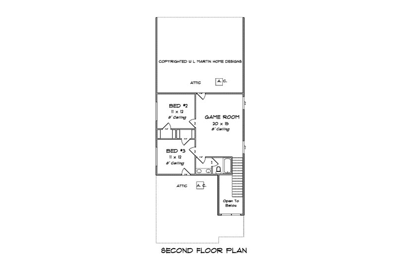 Home Plan - Floor Plan - Upper Floor for Traditional House Plan #513-2205 - 3 bed, 2.5 bath
