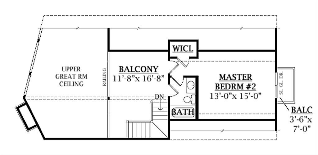 Log Style House Plan 3 Beds 2 Baths 1601 Sq Ft Plan 456 3 Houseplans Com