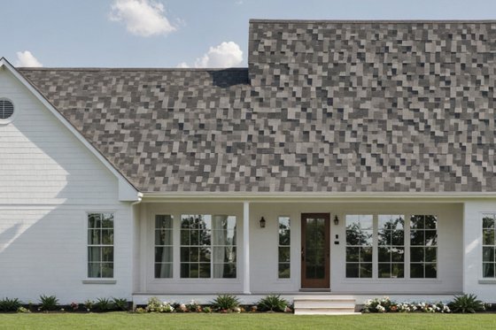 Exterior - Rear Elevation for Farmhouse House Plan #21-513 - 3 bed, 2 bath