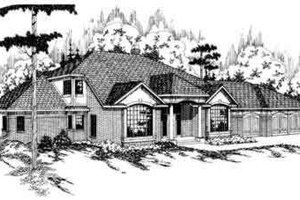 Exterior - Front Elevation Plan #124-124