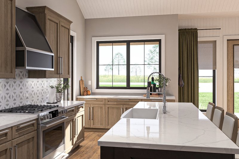 Home Plan - Interior - Kitchen for Barndominium House Plan #455-384 - 3 bed, 2.5 bath