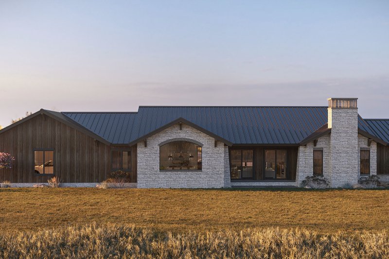 Architectural House Design - Exterior - Rear Elevation for Craftsman House Plan #455-791 - 3 bed, 2.5 bath