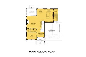 Floor Plan - Main Floor for Contemporary House Plan #1066-209 - 4 bed, 4 bath