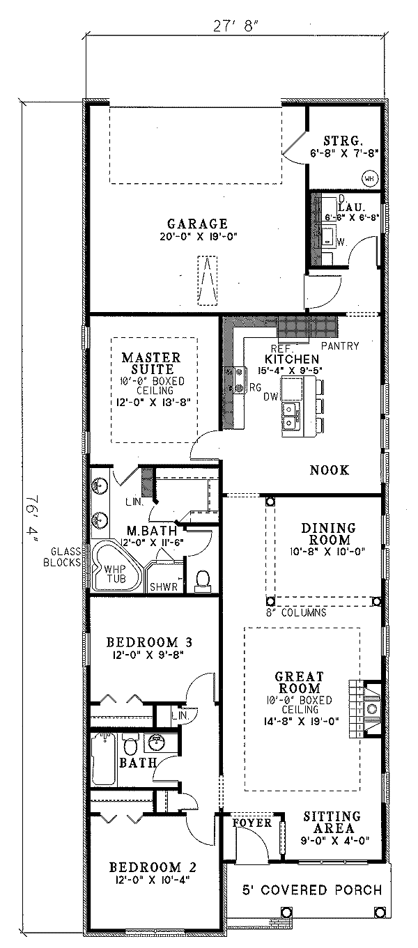 House Design - Traditional Floor Plan - Main Floor Plan #17-1072