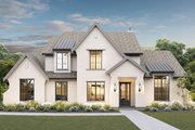 European Style House Plan - 4 Beds 2.5 Baths 3402 Sq/Ft Plan #1114-23 