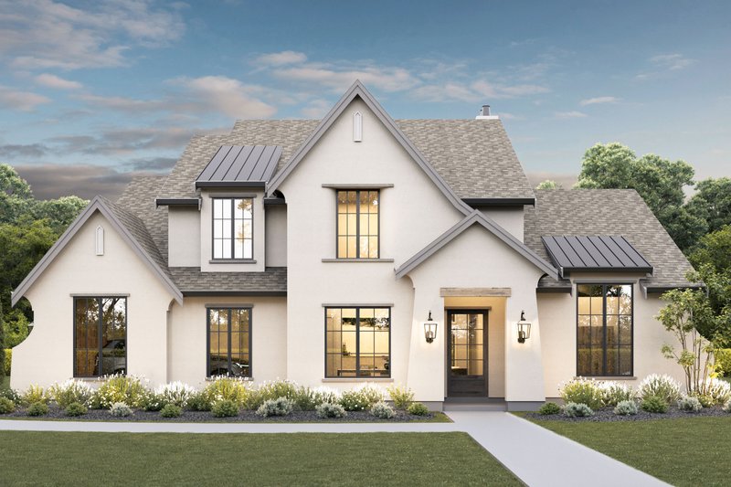 European Style House Plan - 4 Beds 2.5 Baths 3402 Sq/Ft Plan #1114-23