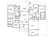 European Style House Plan - 5 Beds 4 Baths 3003 Sq/Ft Plan #17-207 