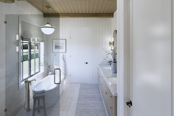 Interior - Master Bathroom for European House Plan #1114-114 - 4 bed, 3.5 bath