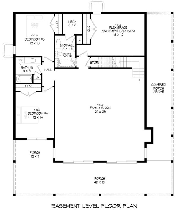 Dream House Plan - Country Floor Plan - Lower Floor Plan #932-1381