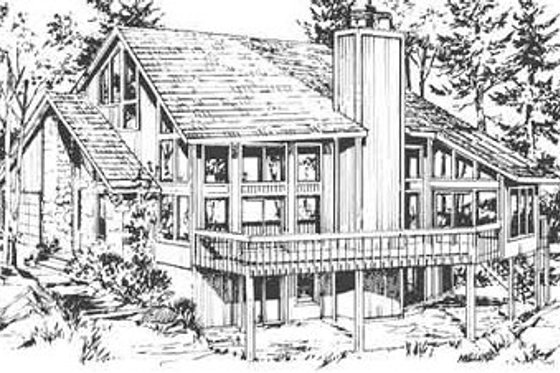 Exterior - Other Elevation for Contemporary House Plan #320-142 - 3 bed, 2 bath