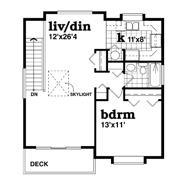 Architectural House Design - Country Floor Plan - Upper Floor Plan #47-516