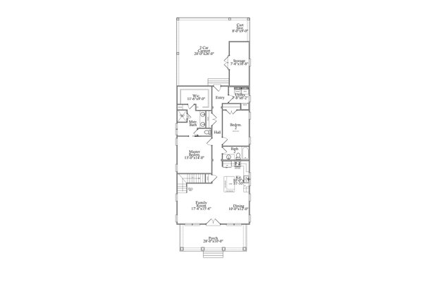 Traditional Floor Plan - Main Floor Plan #69-413