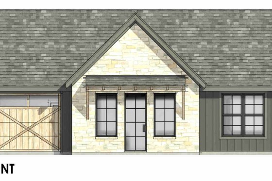 Exterior - Front Elevation 7 for Country House Plan #1096-146 - 3 bed, 2 bath
