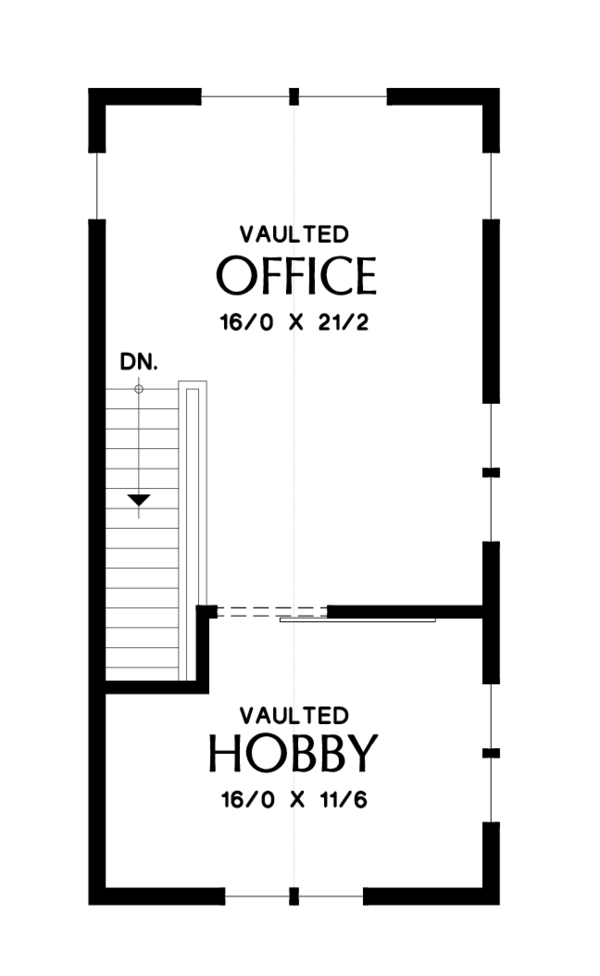 Home Plan - Modern Floor Plan - Upper Floor Plan #48-694