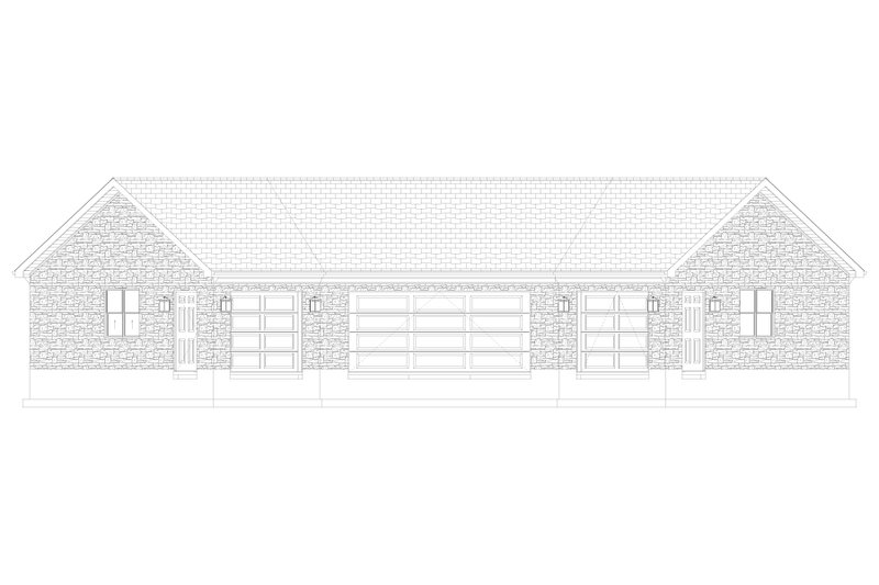 Home Plan - Exterior - Front Elevation 5 for European House Plan #1060-167, 0 bath