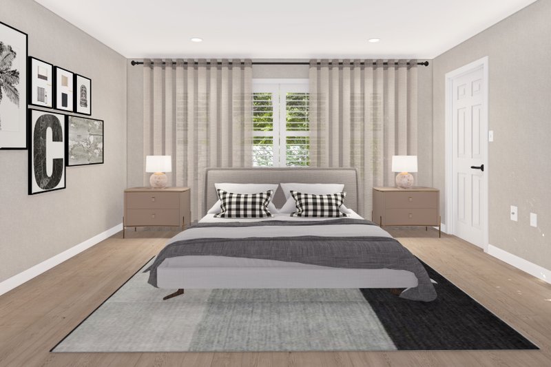 Home Plan - Interior - Master Bedroom for Craftsman House Plan #1060-271 - 3 bed, 2 bath