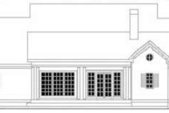 Exterior - Rear Elevation for Colonial House Plan #406-273 - 3 bed, 2 bath