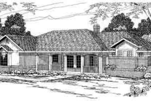 Ranch Exterior - Front Elevation Plan #124-179