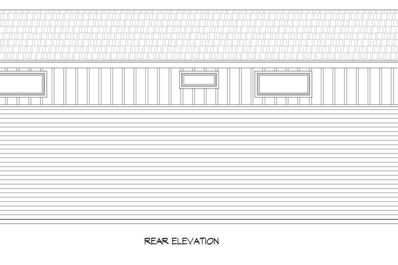 House Plan Design - Exterior - Rear Elevation for Contemporary House Plan #932-307 - 2 bed, 1 bath