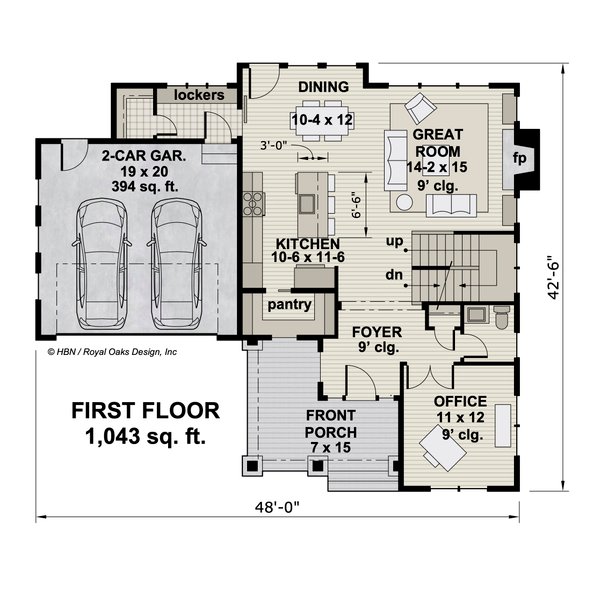 Traditional Floor Plan - Main Floor Plan #51-1198