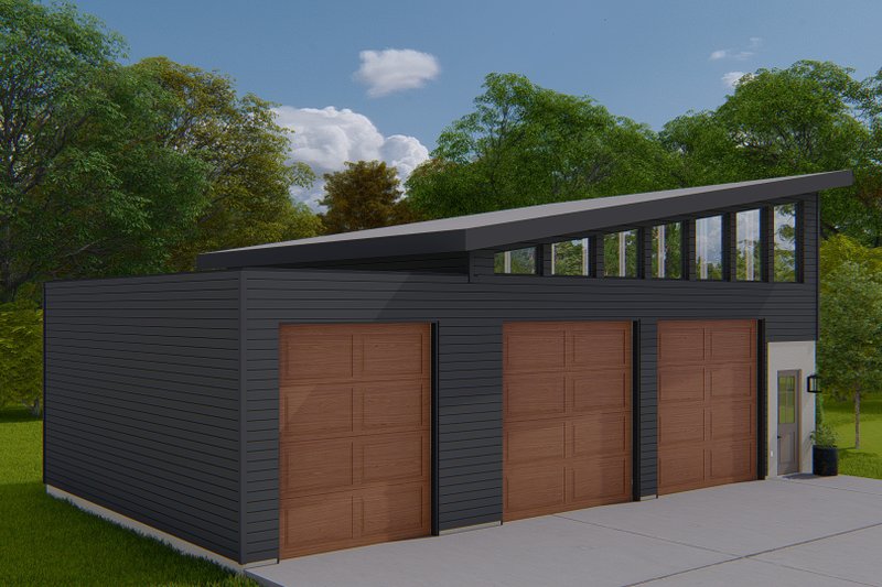 Architectural House Design - Exterior - Front Elevation 4 for Modern House Plan #1060-144, 0 bath