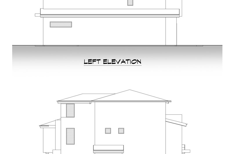 Home Plan - Exterior - Other Elevation 3 for Contemporary House Plan #1066-169 - 6 bed, 5.5 bath