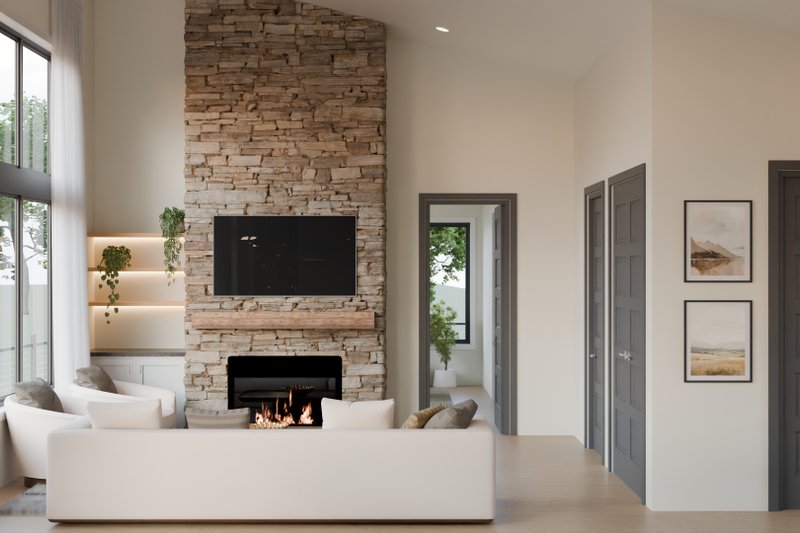 Home Plan - Interior - Family Room for Country House Plan #1089-70 - 3 bed, 2.5 bath