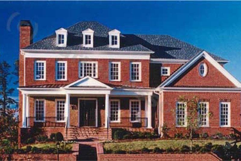 Dream House Plan - Colonial Exterior - Front Elevation Plan #54-112