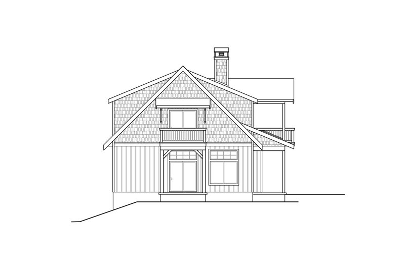 Home Plan - Exterior - Other Elevation for Cottage House Plan #124-1204 - 1 bed, 2 bath